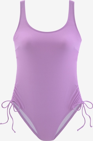 LASCANA Swimsuit in Purple: front