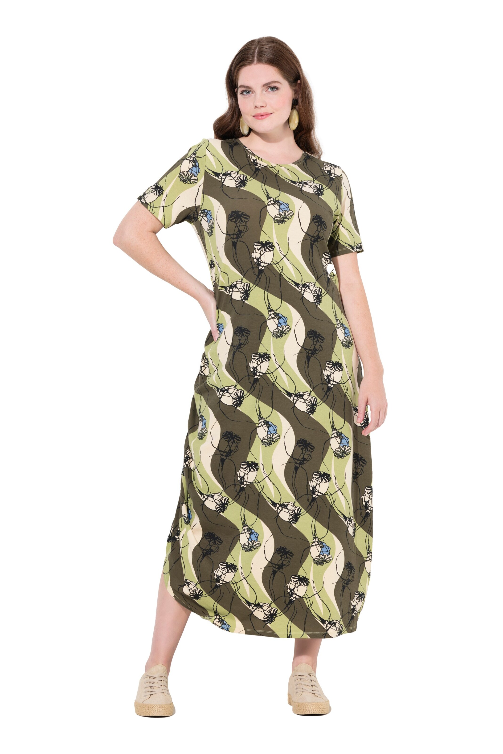 Ulla Popken Kleid in Grün: Vorderseite