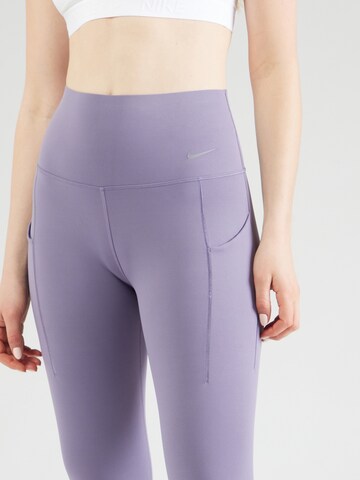 NIKE Skinny Urheiluhousut 'UNIVERSA' värissä lila