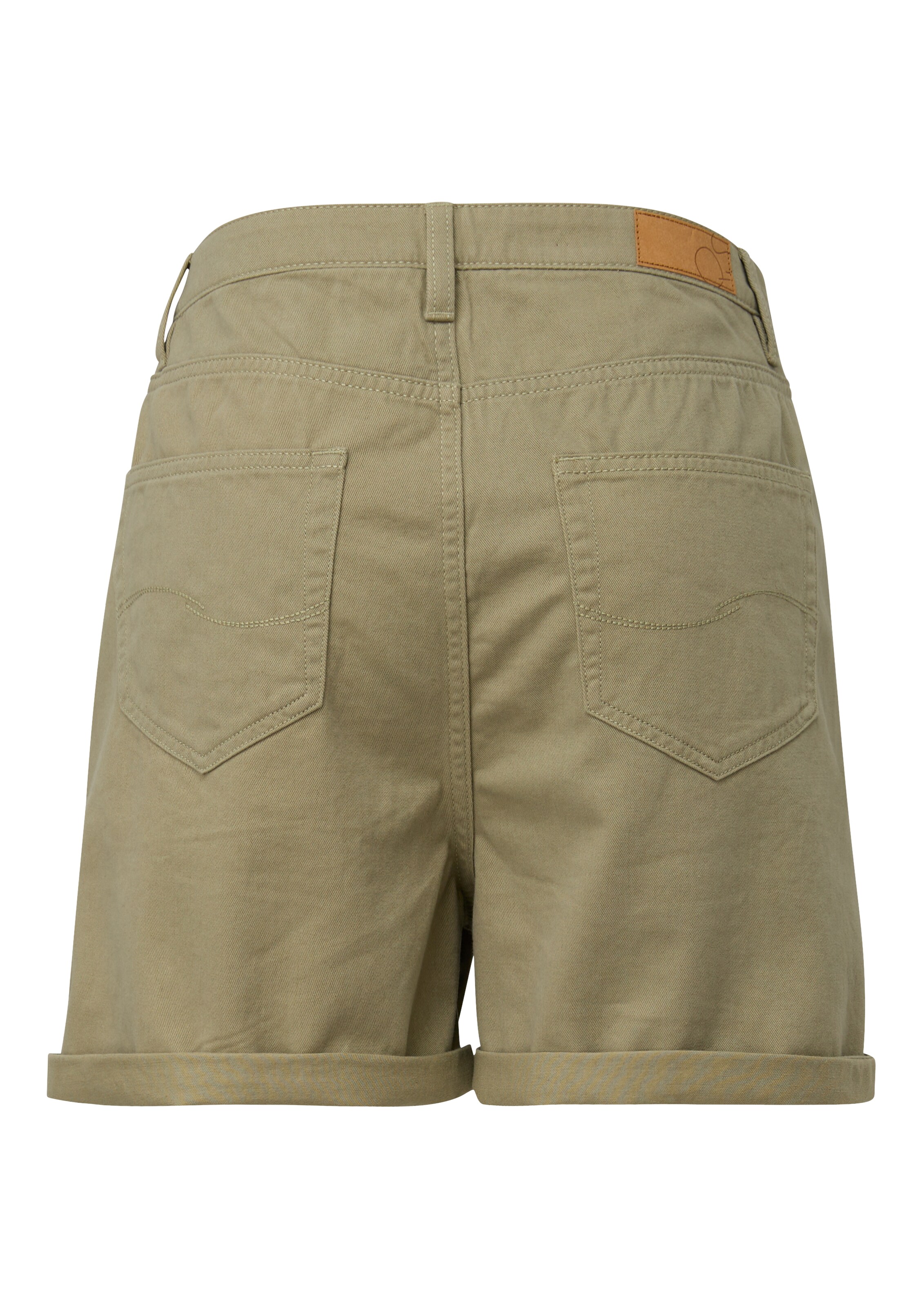 QS Lużny krój Spodnie w kolorze zielony: tył