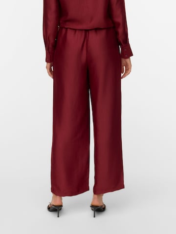 VERO MODA Wide leg Trousers 'VMTOMA' in Red