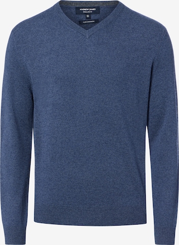 Pull-over Andrew James en bleu : devant