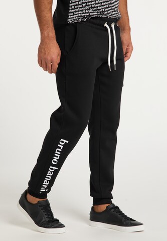 Effilé Pantalon 'Edwards' BRUNO BANANI en noir : devant