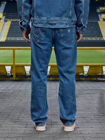 GUESS JEANS Regular Jeans 'GJ x BVB' in Blue