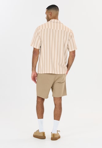 NOU Regular fit Button Up Shirt 'Puth' in Beige