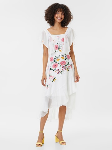 Robe de cocktail Frock and Frill en blanc : devant