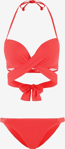 Push-up Bikini s.Oliver en rouge : devant