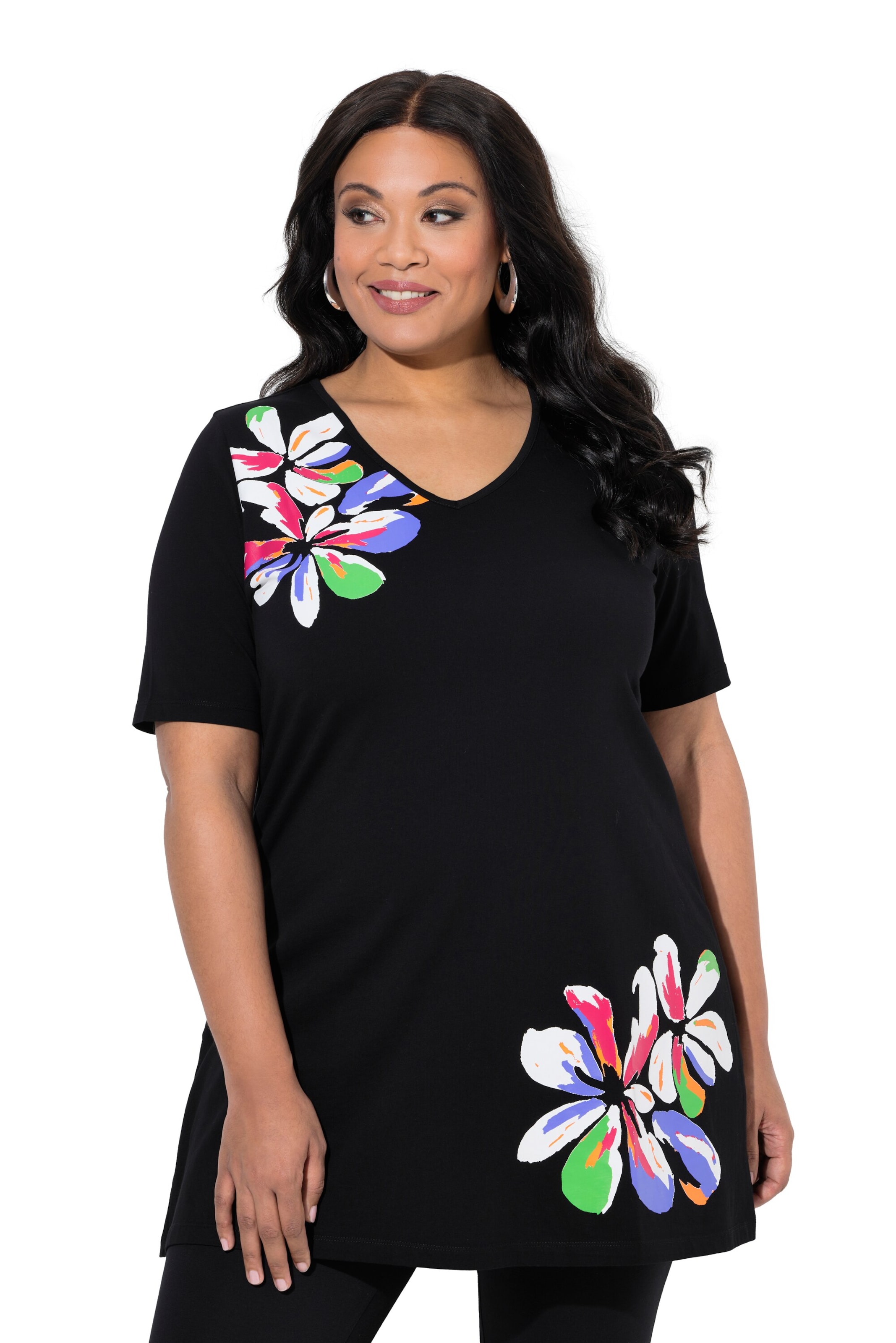 Ulla Popken Shirt in Black: front