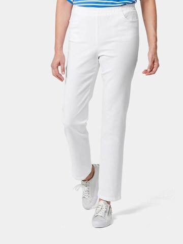 Goldner Regular Jeans in White: front