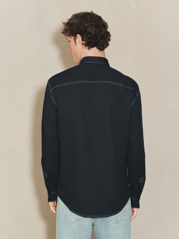 Next Regular fit Button Up Shirt in Black