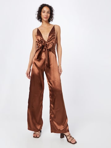 Tuta jumpsuit di Misspap in marrone