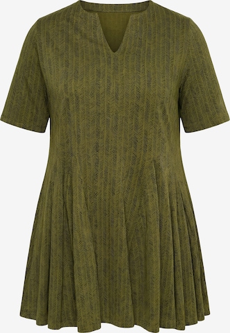 Ulla Popken Bluse in Grün: Vorderseite