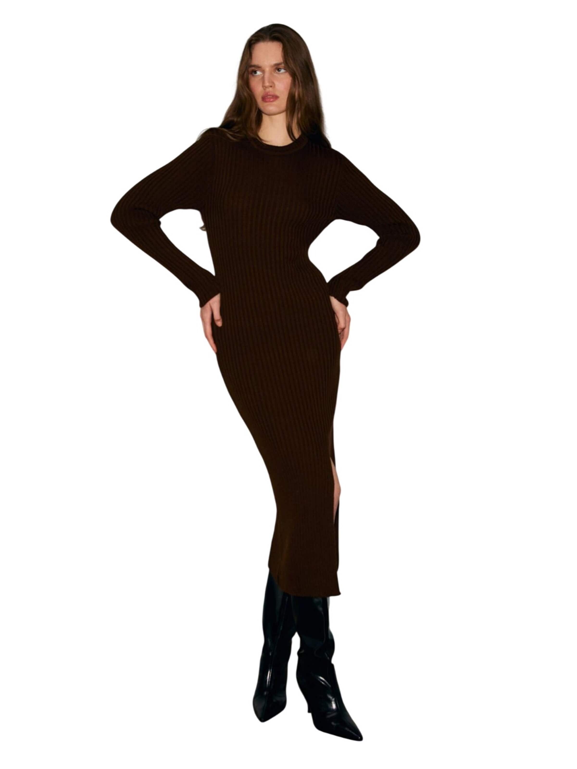 Grimelange Knit dress in Brown