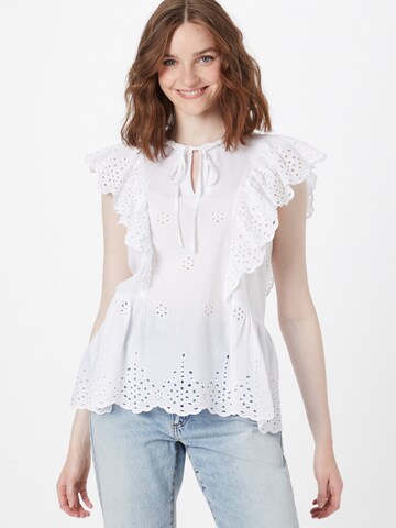 SISTERS POINT Blouse 'UVA' in White: front