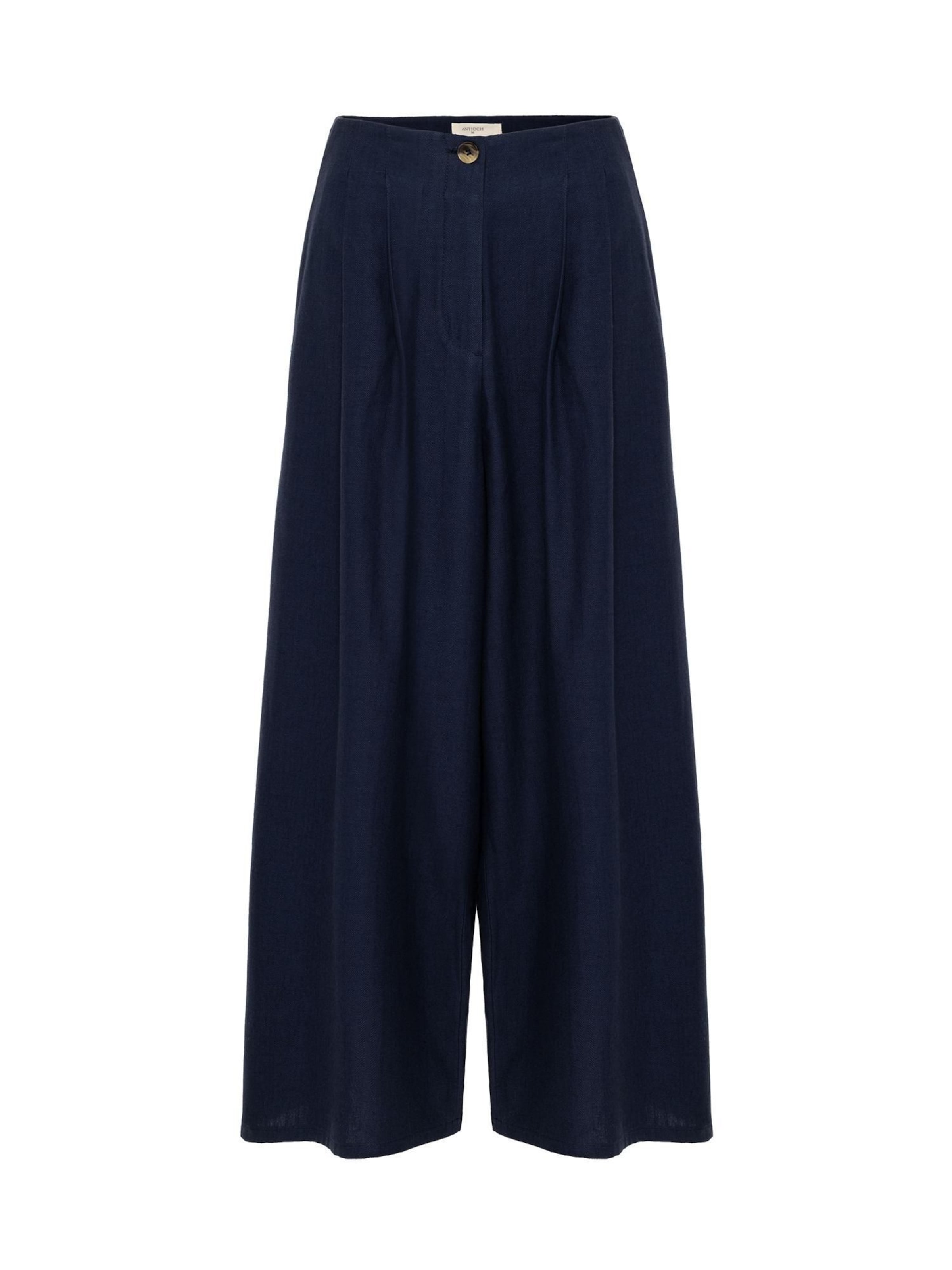 Antioch - Pierna ancha Pantalón plisado en azul: frente