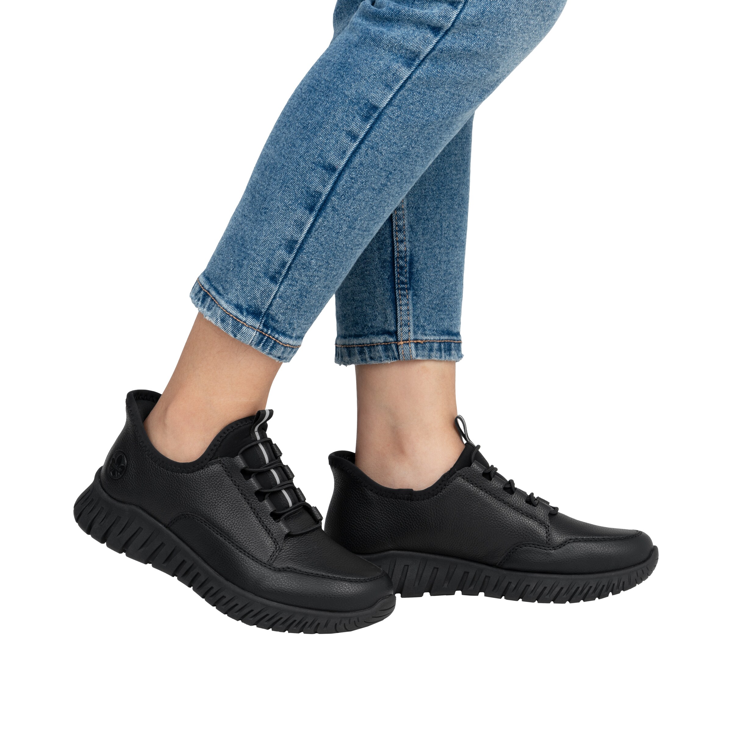 Rieker Slip-Ons in Black