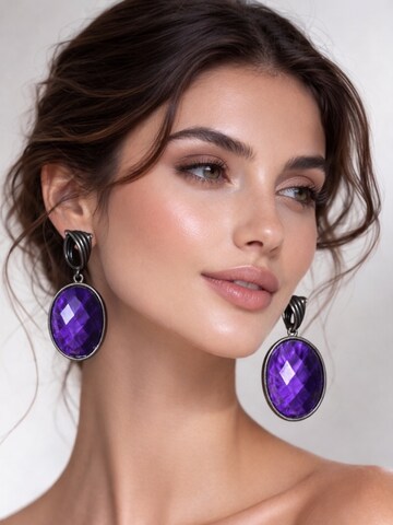 Elena Athanasiadou Ohrringe 'Earrings Virella'‌‌ in Lila: Vorderseite