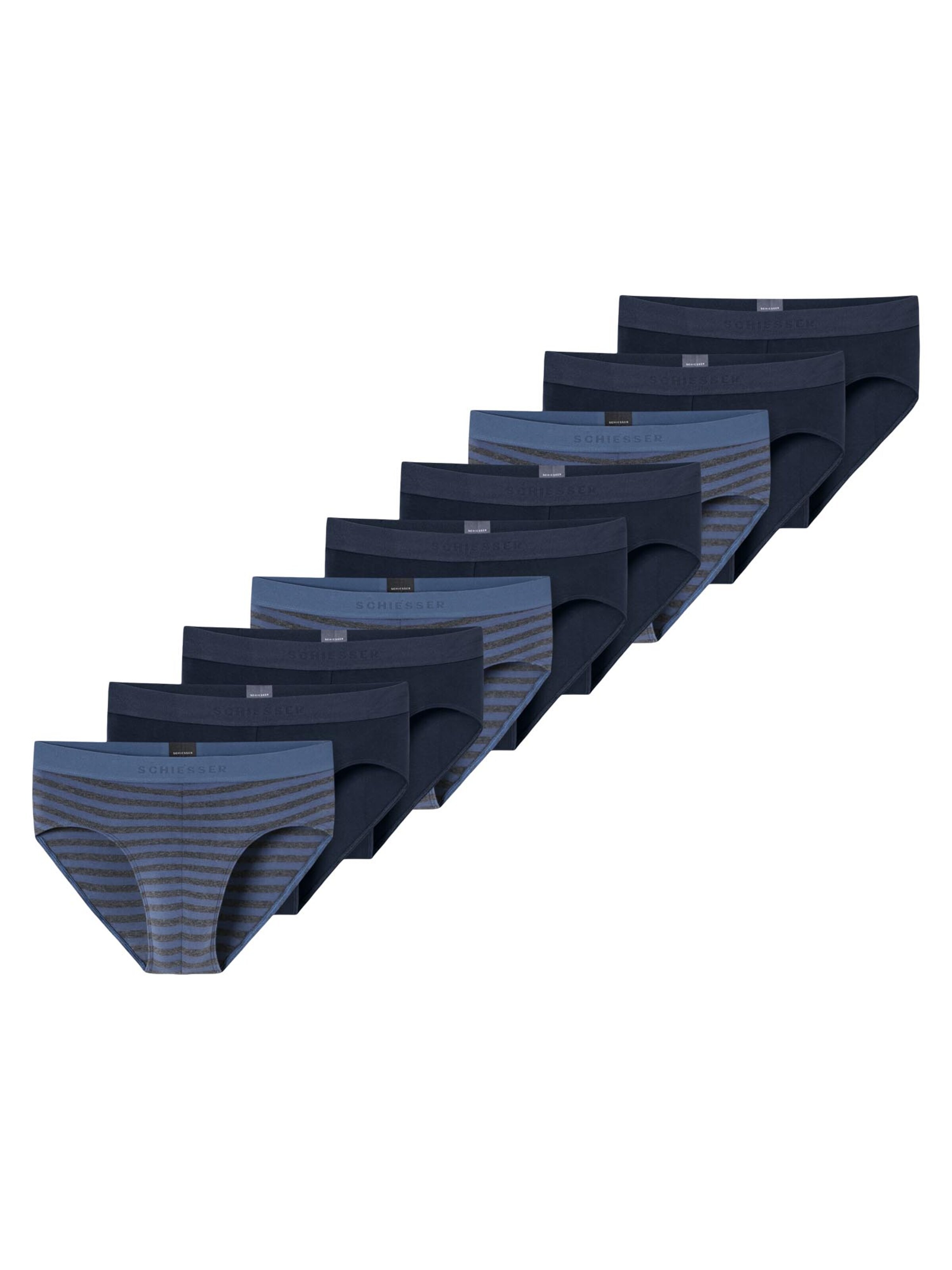 SCHIESSER Slip '95/5 Cotton' in Blauw: voorkant