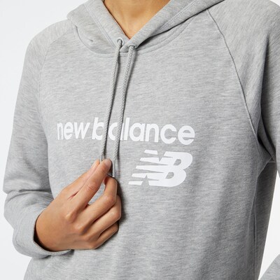 new balance Sweatshirt in de kleur Grijs gemêleerd / Wit, Productweergave