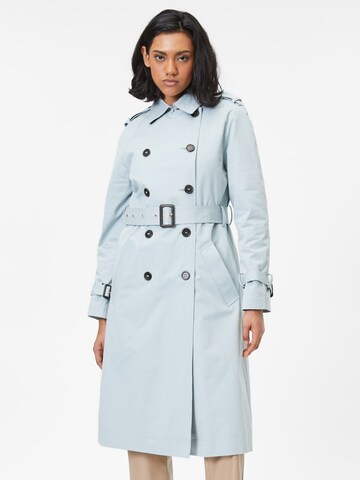 Manteau mi-saison Warehouse en bleu : devant