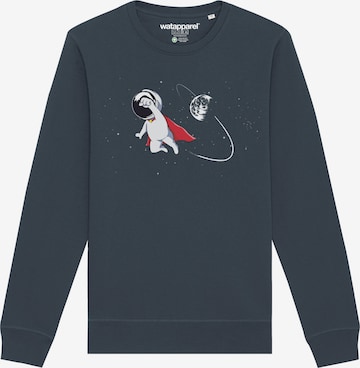 Watapparel Sweatshirt 'Superastronaut' in Grau: Vorderseite