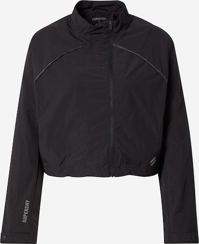 Jachetă de trening Superdry pe gri fumuriu / negru, Vizualizare produs