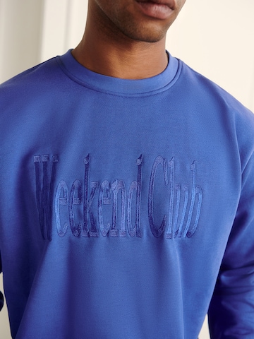 Guido Maria Kretschmer Men Sweatshirt 'Maik' in Blue