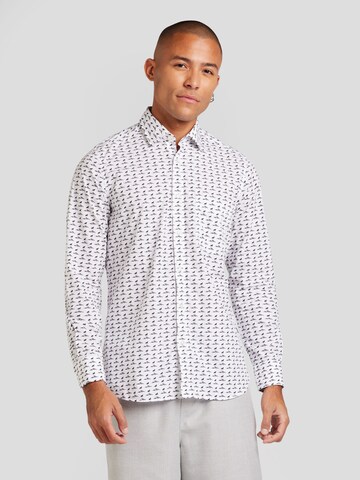 BOSS Regular Fit Hemd 'Remiton_M' in Weiß: Vorderseite