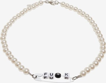 Urban Classics Necklace in White: front