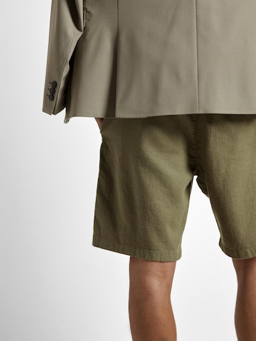 SELECTED HOMME Regularen Chino hlače 'Brody' | zelena barva