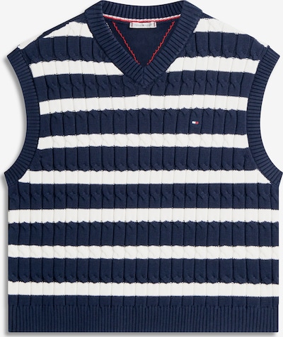 TOMMY HILFIGER Pulover u mornarsko plava / bijela, Pregled proizvoda