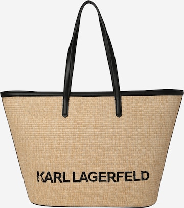 Karl Lagerfeld - Shopper 'K/ESSENTIAL RAFFIA' en beige: frente