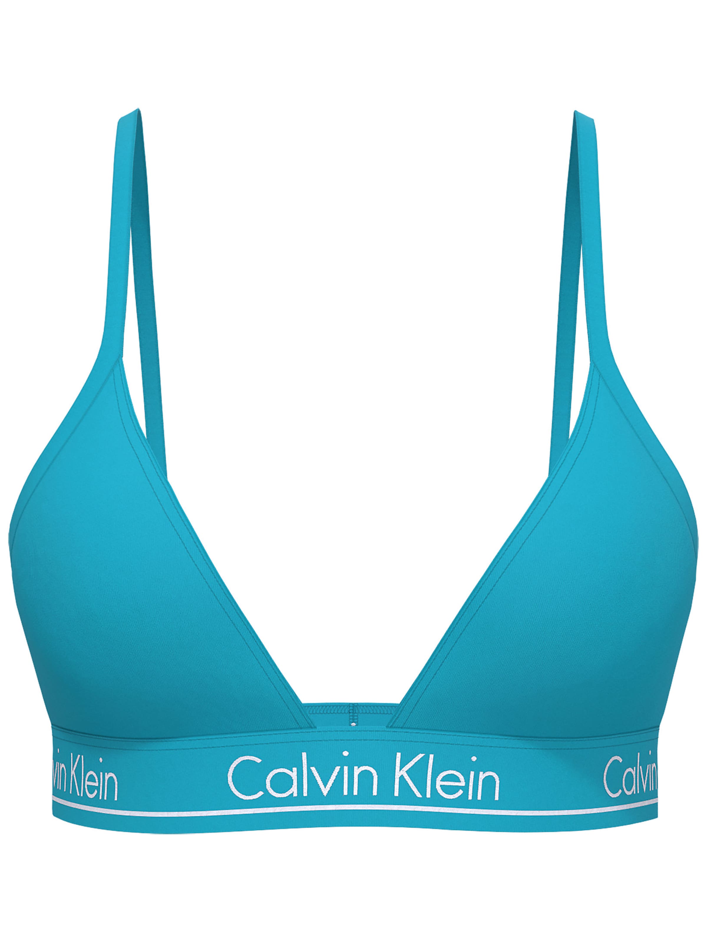 Hauts de bikini Calvin Klein Swimwear en bleu : devant