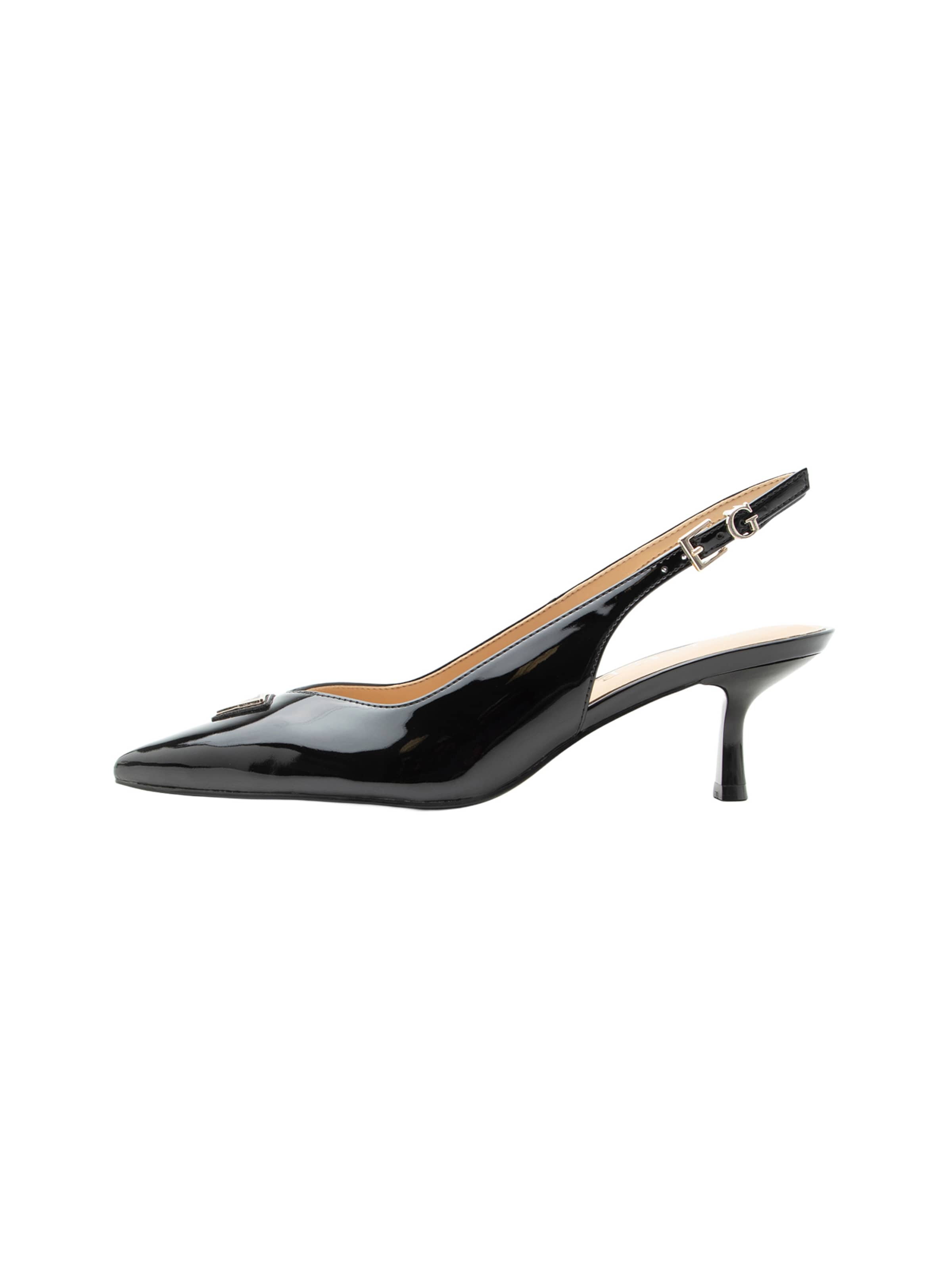 Escarpins à bride arrière 'YANNICKE' GUESS en noir : devant