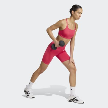 ADIDAS PERFORMANCE Bustier Sport-BH 'Opt Ess' in Pink