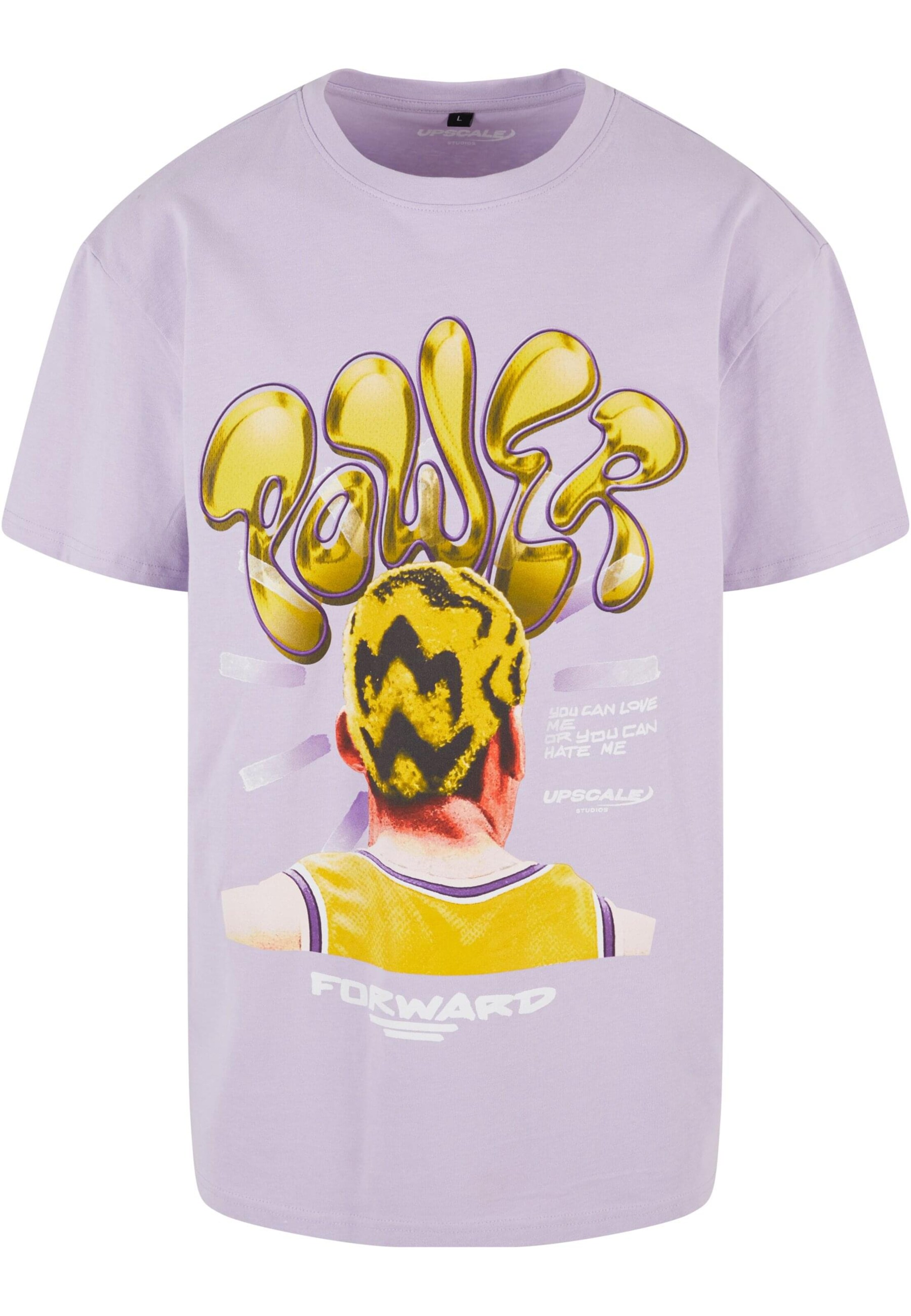 MT Upscale Tričko 'Power Foward 2.0' – fialová: přední strana