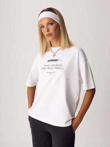 T-shirt FEMSSY en blanc