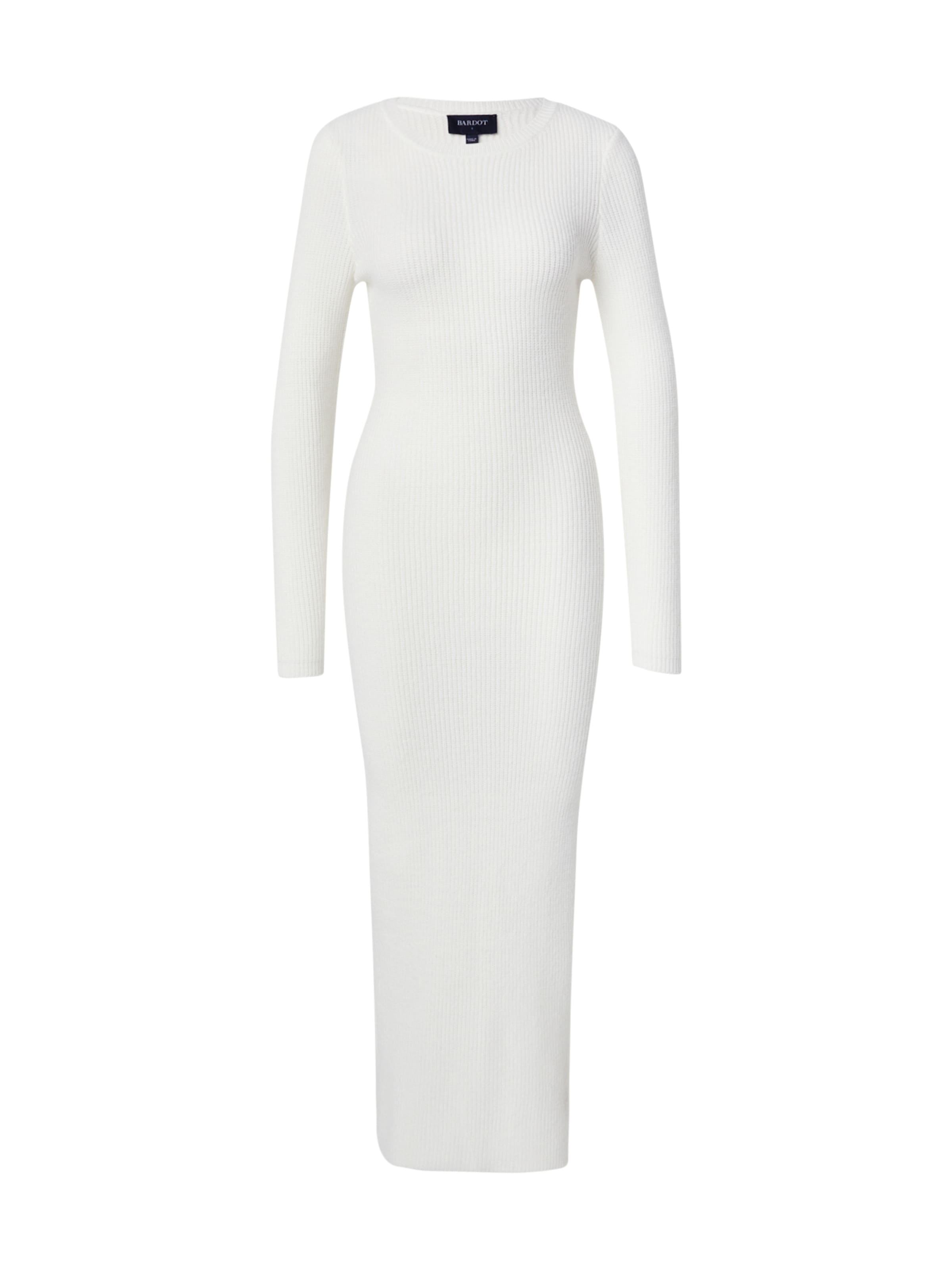 Bardot Πλεκτό φόρεμα 'Barol' σε λευκό: μπροστά