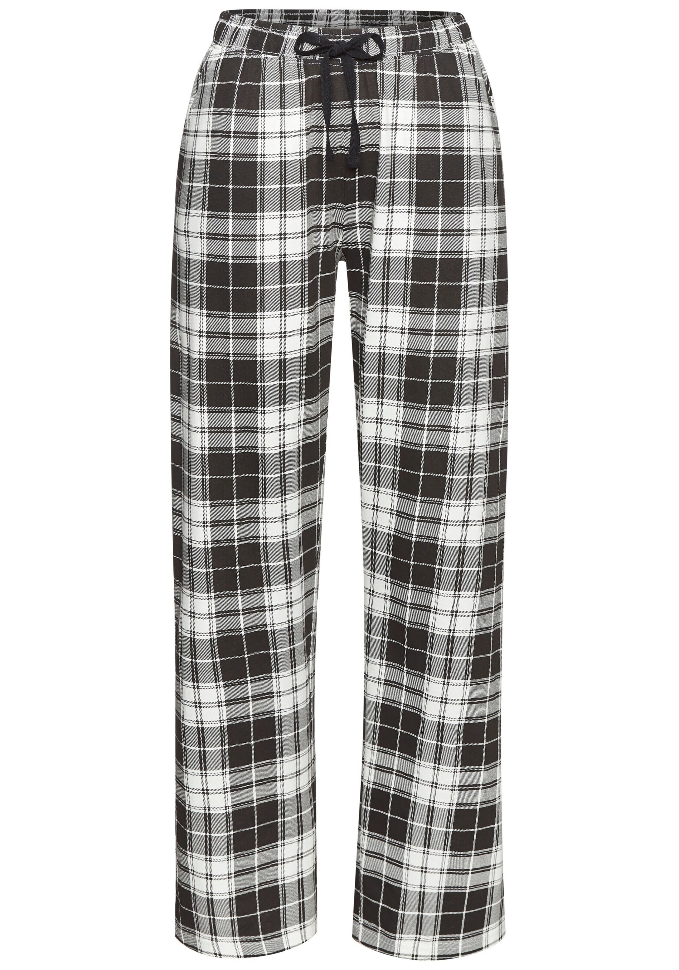 VIVANCE Pyjamahose in Schwarz