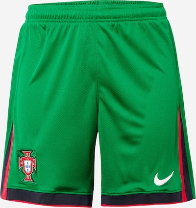 NIKE Pantalon de sport en vert gazon / rouge / noir / blanc, Vue avec produit