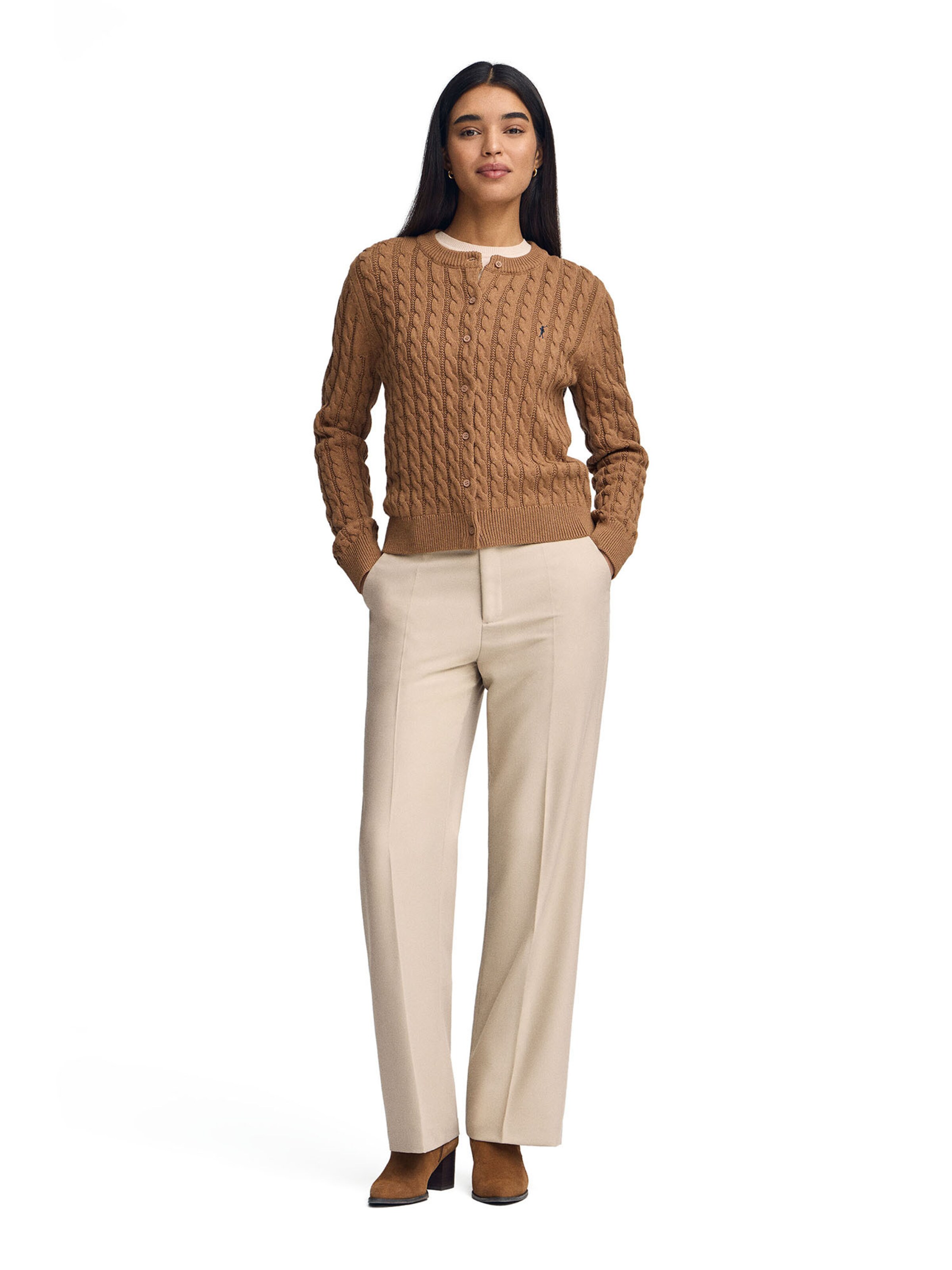 Polo Club Pullover in Braun