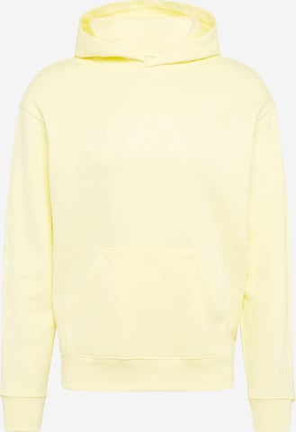 ABOUT YOU x Mero Sweatshirt '428' in Yellow: front