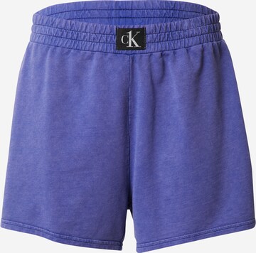 Calvin Klein Swimwear Kalhoty – fialová: přední strana