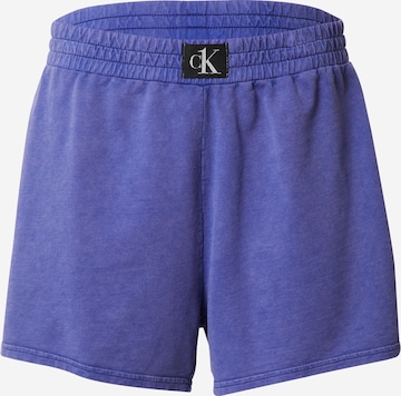 Pantaloni de la Calvin Klein Swimwear pe mov: față