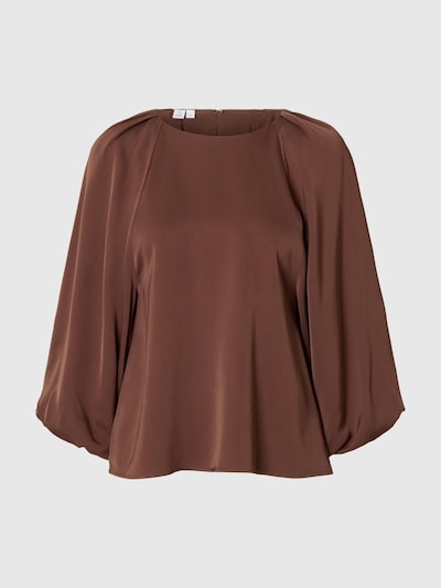 SELECTED Chemisier en brun foncé, Vue avec produit