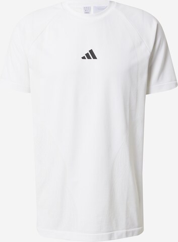 ADIDAS PERFORMANCE Функционална тениска 'Pro' в бяло: отпред