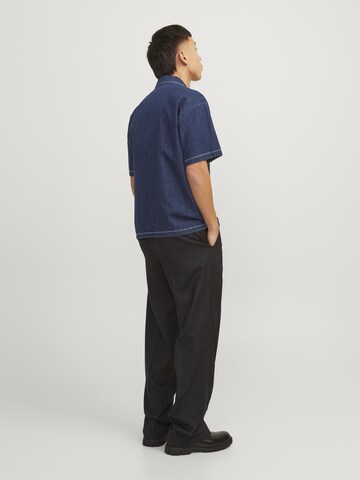 JACK & JONES Comfort Fit Hemd 'PALMA RESORT' in Blau