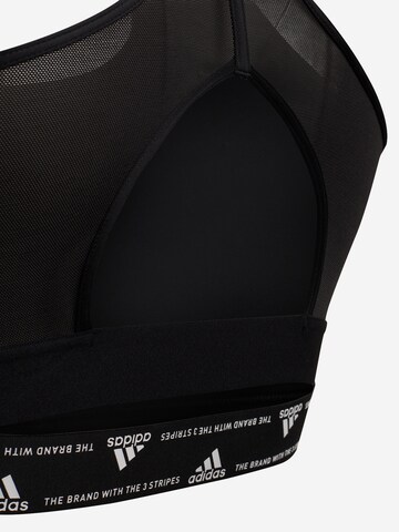 ADIDAS SPORTSWEAR Bustier Urheilurintaliivit 'Powerreact Medium-Support ' värissä musta