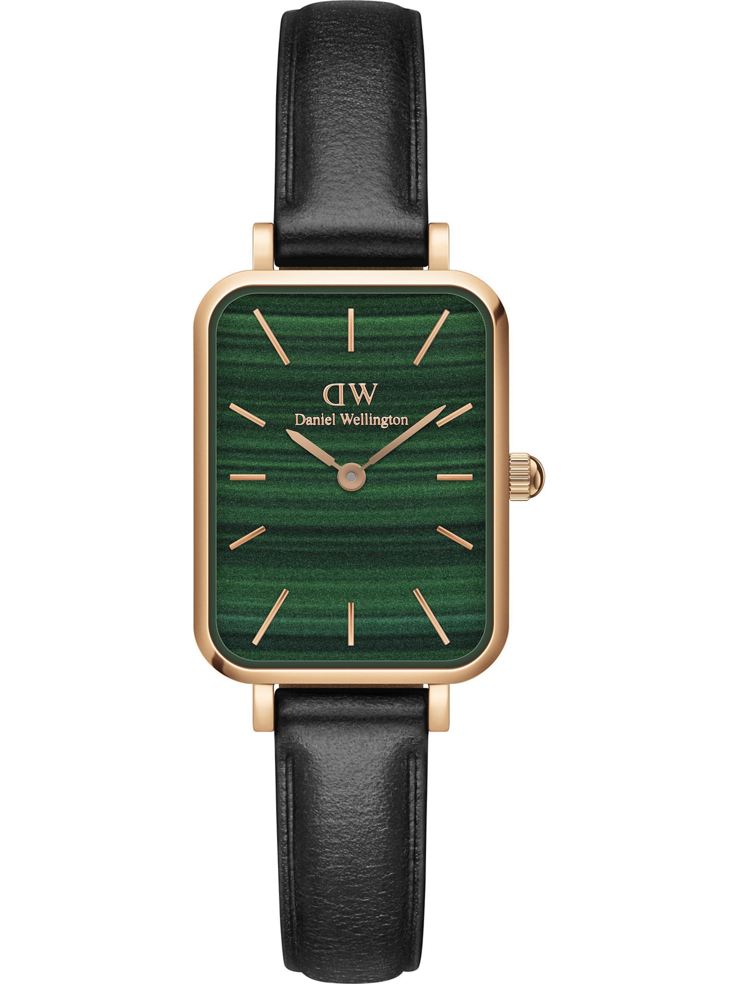 Daniel Wellington Uhr 'Quadro Pressed Sheffield RG Green' in Grün: Vorderseite