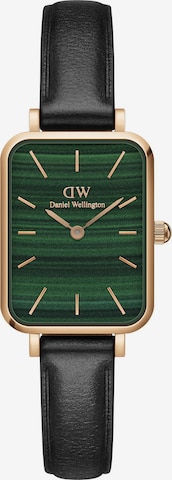 Daniel Wellington Zegarek analogowy 'Quadro Pressed Sheffield RG Green' w kolorze zielony: przód